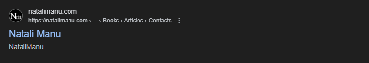 Standard search result without schema